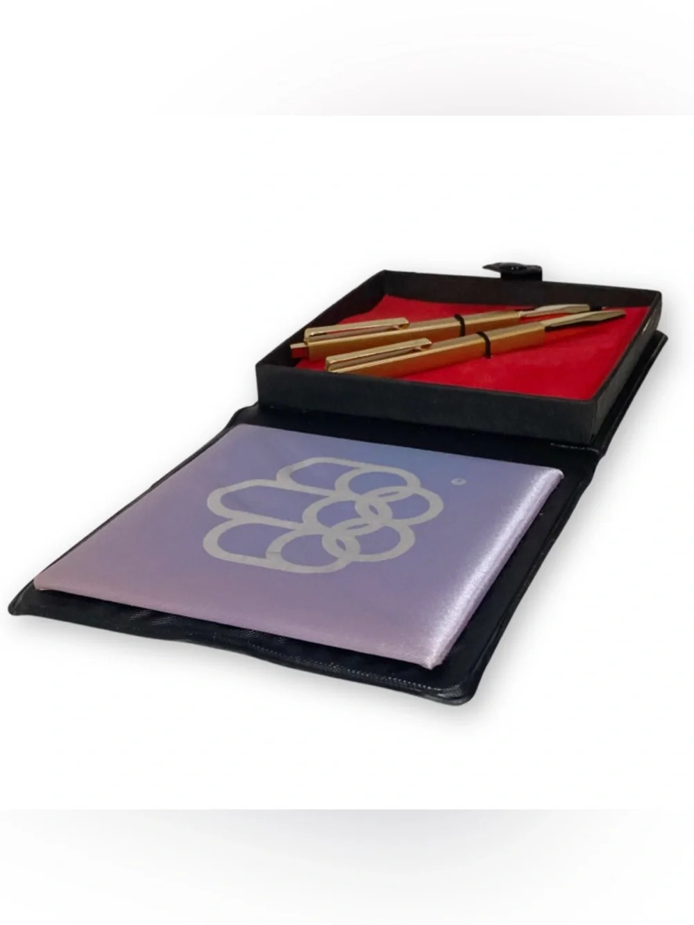 Vintage 1976 Montreal Olympics Gold Tone Pen & Pencil Set with COJO 76 Case